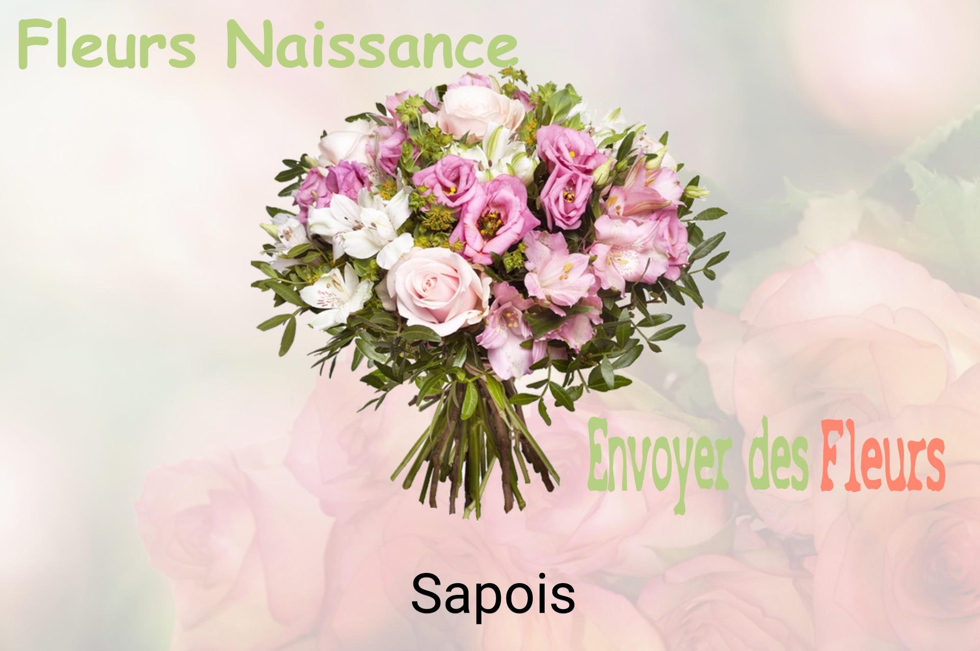 Bouquet de fleurs de naissance livré à Sapois